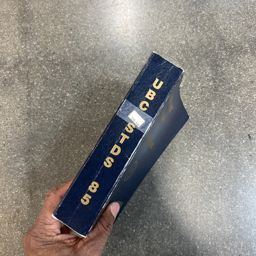 Uniform Building Code 1985 Paperback First Printing - Picture 8 of 10